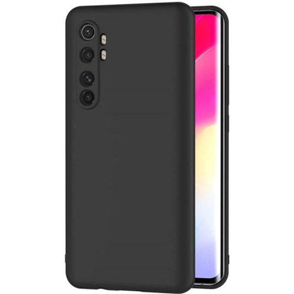 Etui kompatibelt Xiaomi Mi Note 10 Lite, sort silikone etui til Xiaomi Note 10 Lite Cover Mi Note 10 Lite sort silikone etui