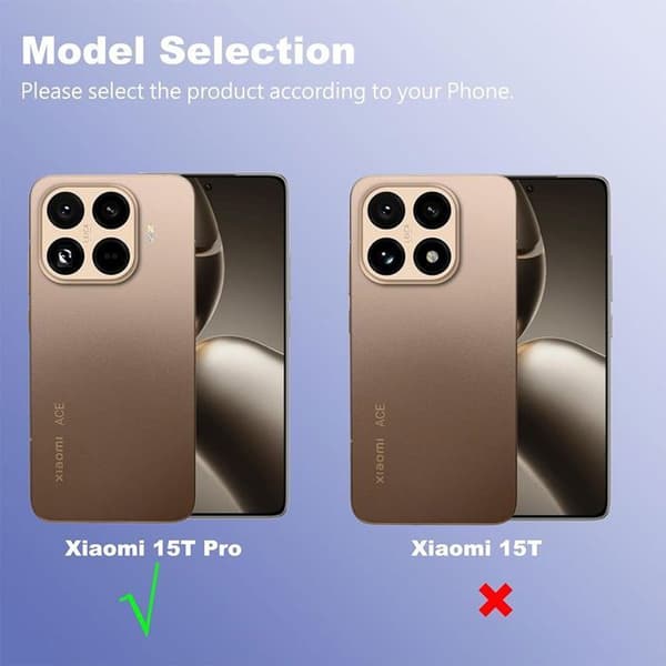 Skyddsskal - E.F.Connection - Xiaomi 15T Pro - Stötsäker - Transparent - Flexibel Transparent