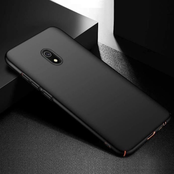 Beskyttelsesetui til Redmi 8A - E.F.CONNECTION - Blød silikone - Sort - Præcis skæring Svart