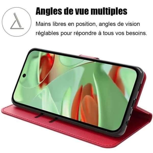 "Skal - E.F.CONNECTION - för Google Pixel 9 Pro - Flexibel - Magnetisk - Röd" Röd