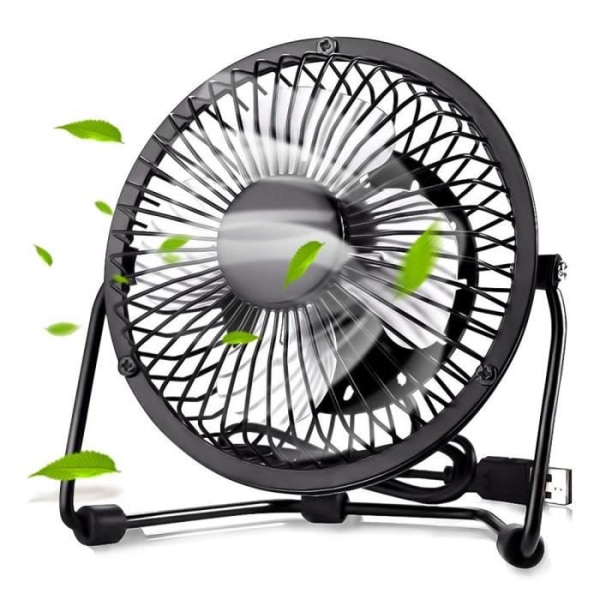 Mini USB blæser - solawill - Silent 360 Degree Rotation - Sort - 45 dB