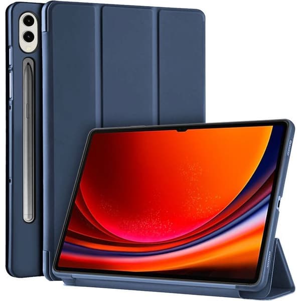Skyddsfodral - E.F.Connection - för Samsung Galaxy Tab S10 Plus/S9 Plus - Stötsäker Marinblå marinblå