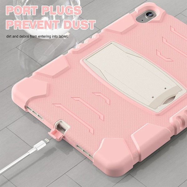 Coque för iPad A16 (11") / iPad 10 2022 (10,9" 10e Generation) Heltäckande Stötabsorberande Hård Skydd Rosa Rosa
