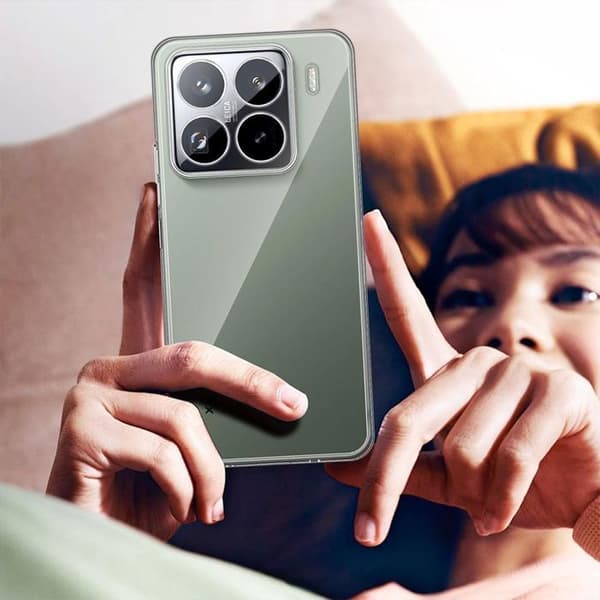 Skyddsskal - E.F.CONNECTION - för Xiaomi 15 Pro - Silikon - Stöttålig - Transparent Transparent