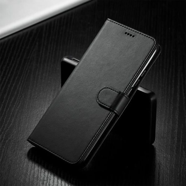 Set med 2 härdade glasögon + fodral för Redmi Note 10 Pro 5G (6,67") Svart Anti-Shock 360 graders skydd Svart