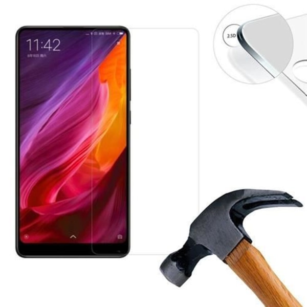 Lusee 2 x skärmskydd i härdat glas för Xiaomi Mi MIX 2S 5,99 Transparent 9H 2,5D Gennemsigtig