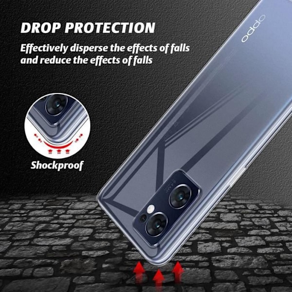 Transparent skal för OPPO Find X5 Lite - E.F.CONNECTION - Mjuk - Silikon - Transparent Transparent