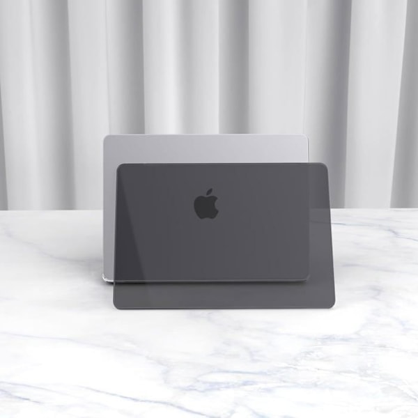 Skyddsfodral Kompatibelt med MacBook Air 13 Tum M4 A3240 M3 A3113 M2 A2681, Ute 2025 2024 2022, Skyddsetui Färg: Transparent svart