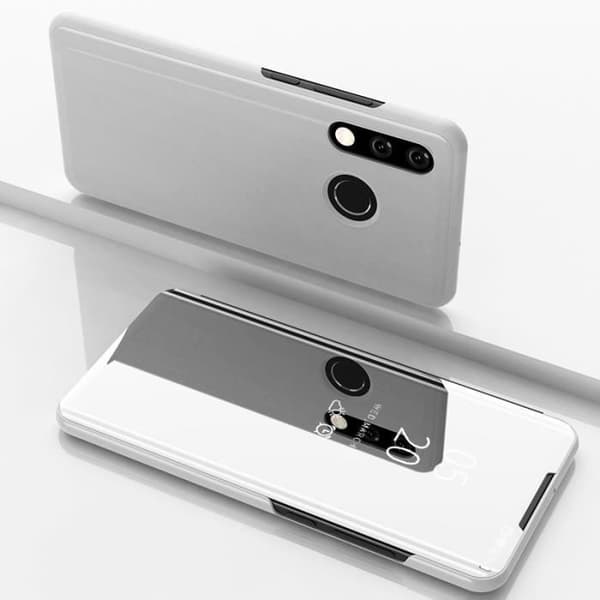 Fodral - Huawei - P30 Lite - Smart Clear View Mirror - Läder - Anti-Scratch Pengar