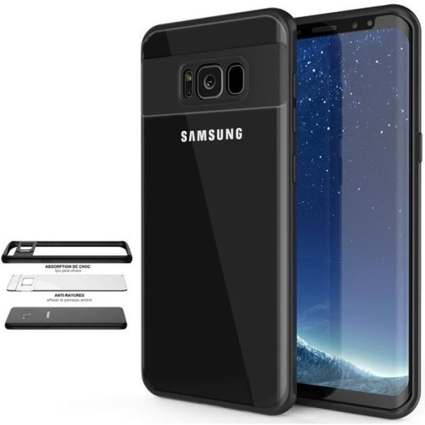 Taske til Samsung S8 Plus Silikone Mat Sort Stødsikker