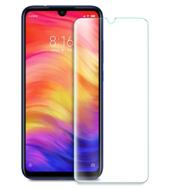 KuGi Xiaomi Redmi Note 7 Hærdet glasfilm, Anti-ridse, Vandafvisende, High Definition, Ultratynd til Xiaomi Redmi Note 7 klar