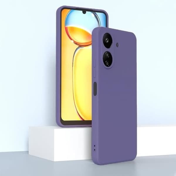 Skyddsfodral - Xiaomi - Redmi Note 12S - Silikon - Mörklila - Flexibelt Mörklila