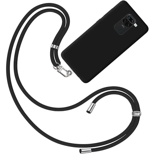 Skyddsfodral för Redmi Note 9 - E.F.CONNECTION - Mjukt Anti-Shock Anti-Scratch - Svart Svart