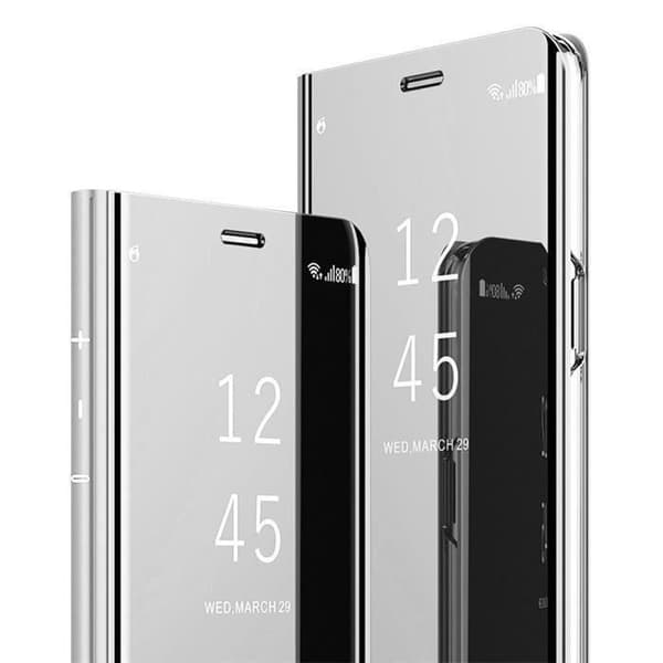 Fodral - Huawei - P30 Lite - Smart Clear View Mirror - Läder - Anti-Scratch Pengar