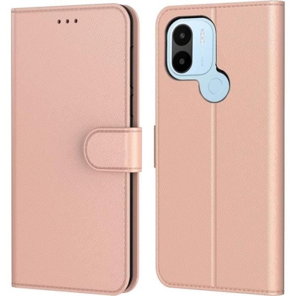 Fodral för Redmi A1+/A2+ / A1 Plus/A2 Plus - Magnetisk stängning Solid PU-läder Elegant Pink Rosa