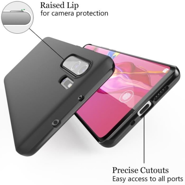 Etui - NALIA - P30 Pro - Anti-Shock - Ridsefast - Silikone TPU Svart