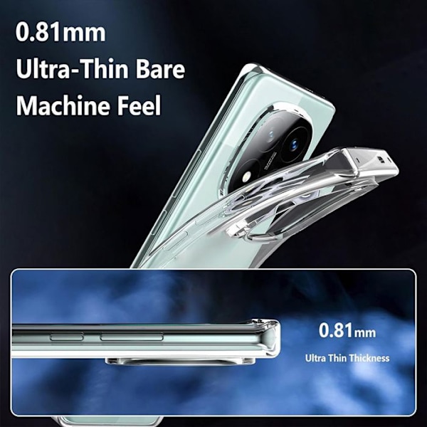 Coque för Xiaomi Redmi Note 14 Pro Plus 5G/Note 14 Pro+ 5G - Transparent Skyddande Antiskid Mjuk Transparent