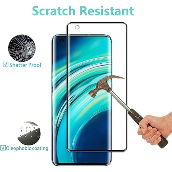 Pack-4 härdat glas för Xiaomi Mi 10 - 9H Stötsäkert skärmskydd