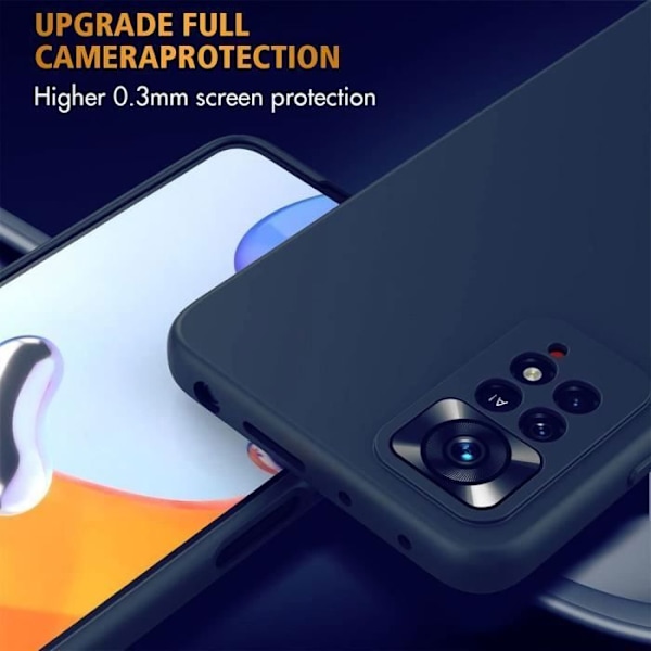 Silikonfodral till Xiaomi Mi 11 Pro - E.F.CONNECTION - Mjukt - Marinblå marinblå
