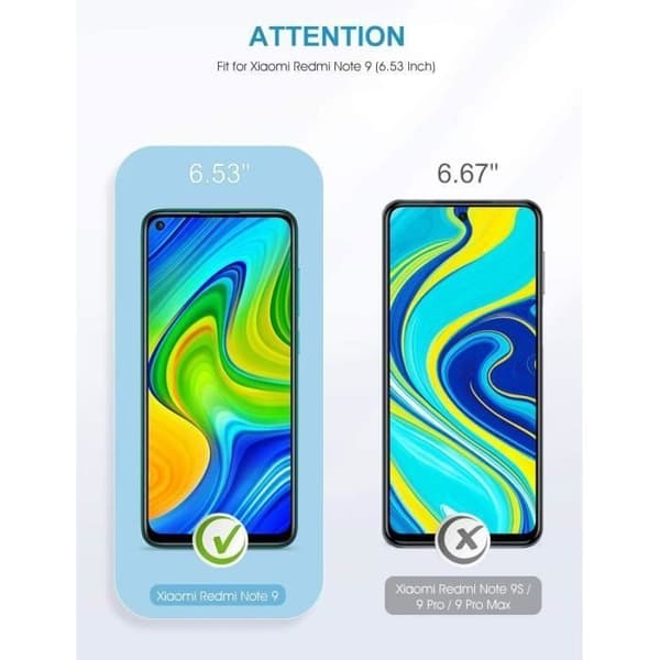 Skärmskyddsfilm - LittleMonkey - Redmi Note 9 - 4-pack - Härdat glas - HD 9H