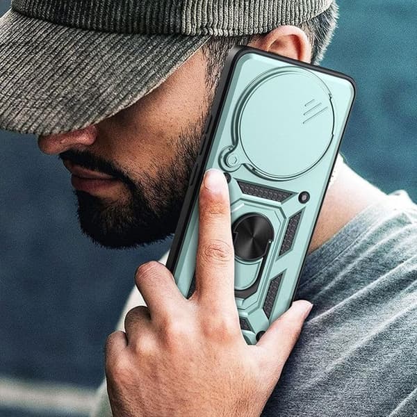 Skyddsskal för Xiaomi Redmi Note 15 Pro 5G - Robust skydd med kameraskydd - Grön Grön