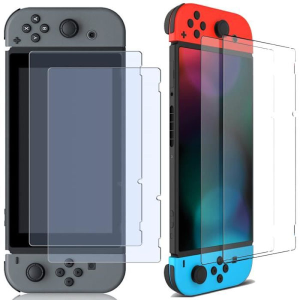 Stötsäkert skärmskydd i härdat glas för Nintendo Switch-konsol