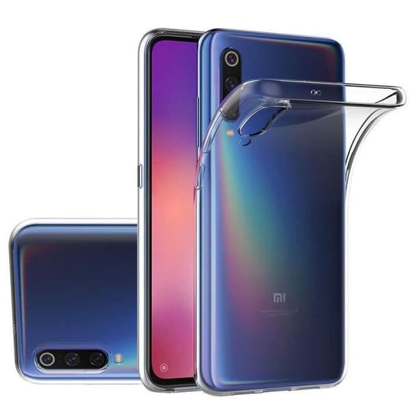 Coque - VCOMP - Xiaomi Mi 9 Explorer - UltraSlim - Perfekt passform - Transparent SVART