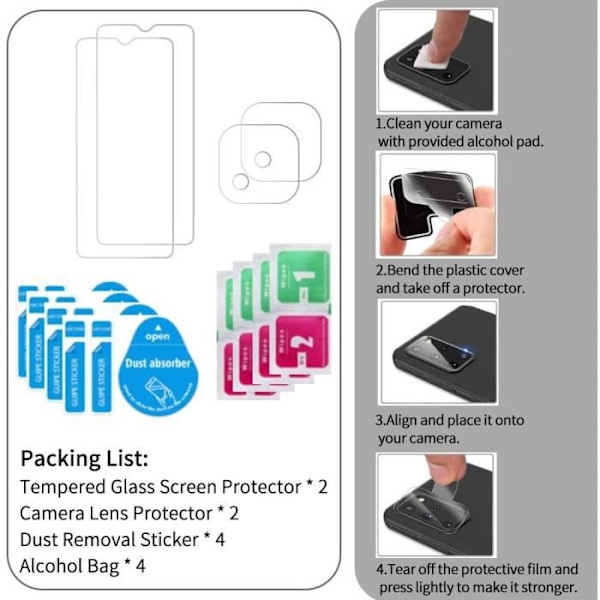 Skyddsfilm - Xiaomi - Redmi 9C/10A - Härdat glas - 0,3 mm - Anti-Scratch - 2 Pack