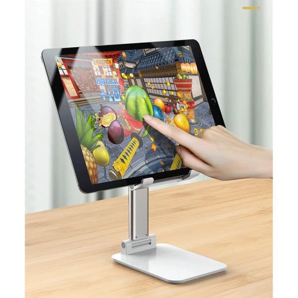 Lazy Foldable Telescopic Desktop Stand Mobiltelefonhållare (Vit)