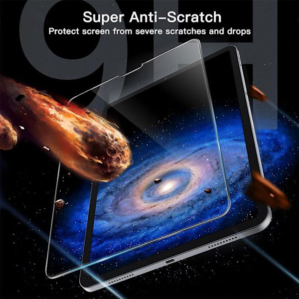 Härdat Glas - E.F.CONNECTION - för iPad Pro 12,9" - Hög Hårdhet - Lätt Installation - Transparent