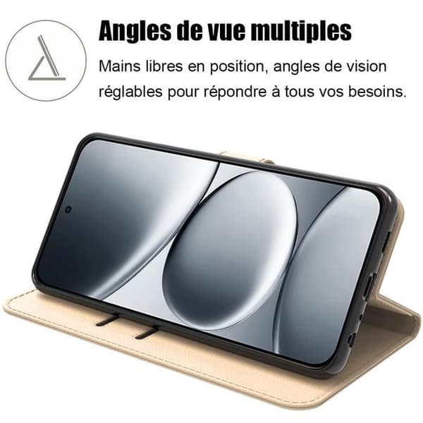 Skal för Xiaomi Redmi Note 15 Pro 4G - Repell Skydd Stötsäker PU Läder Guld gyllene