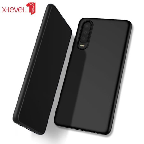 Etui - X-Level - Huawei P30 - Matt TPU - Ultratyndt - Blødt Svart