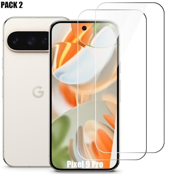 Skärmskydd - Google - Pixel 9 Pro - Härdat Glas - 2-pack - Repfria 9H Transparent