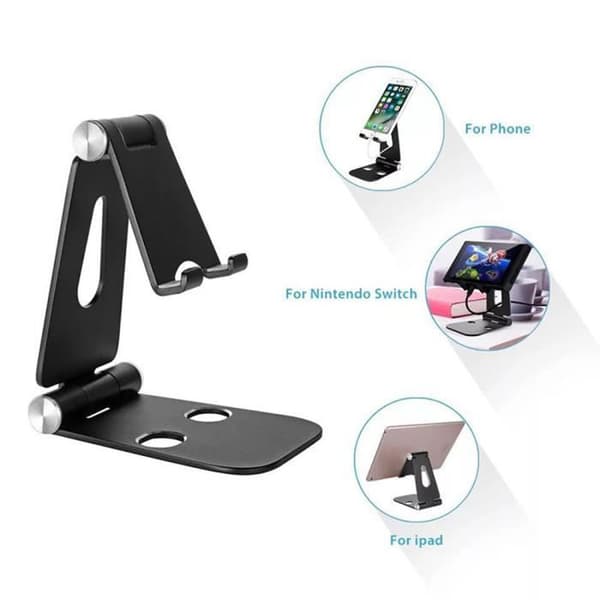 Stöd för mobiltelefon - Aluminium - Silver - Kompatibel med iPAD/iPhone - Lätt - Ergonomisk design pengar