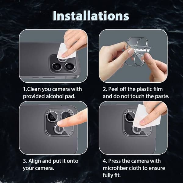3 x Skyddskamera Härdat Glas för Honor 600 Lite, Stötsäker Represistent Hård Transparent
