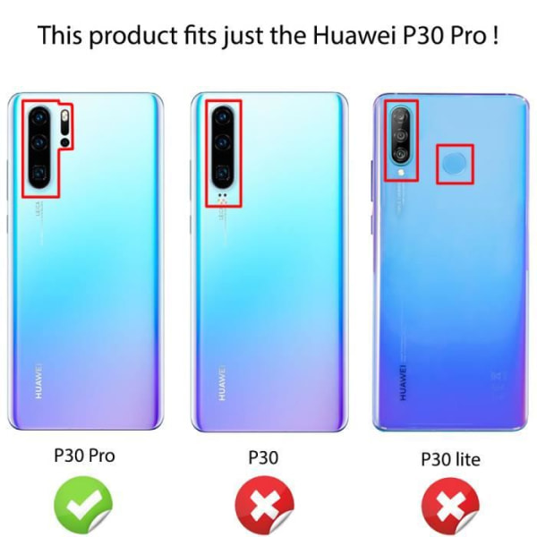 Beskyttelsescover til Huawei P30 Pro, Anti-Shock Beskyttende Taske Højkvalitets Anti-ridse Slim Bumper fra NALIA