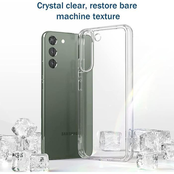 Transparent silikonfodral till Samsung Galaxy S23 - E.F.CONNECTION - Stötsäkert skydd - Mjukt - Silikon Transparent