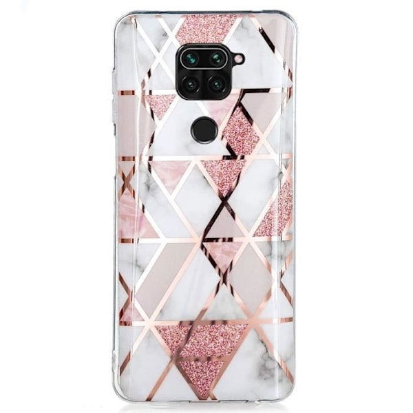 Skyddsskal - E.F.CONNECTION - för Redmi Note 9 - Flexibel TPU - Stötsäker - Elegant och tunn Rosa