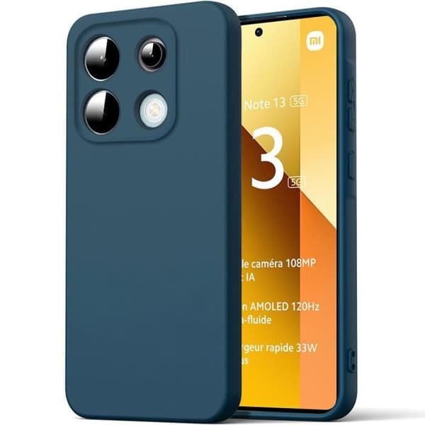 Coque - E.F.CONNECTION - För Xiaomi Redmi Note 13 5G - Ultra Slim - Stöttålig - Repfria - Marinblå marinblå