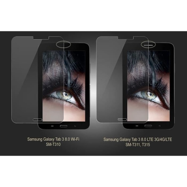 MTB Tablet PC Skärmskydd Skärmskydd i härdat glas för Samsung Galaxy Tab 3-8'' - 3G-4G-LTE - 61299
