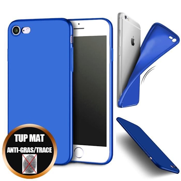 Coque iPhone 6 Plus/6S Plus - Apple - Stötbeständig - TPU - Tunn - Matt Blå Blå