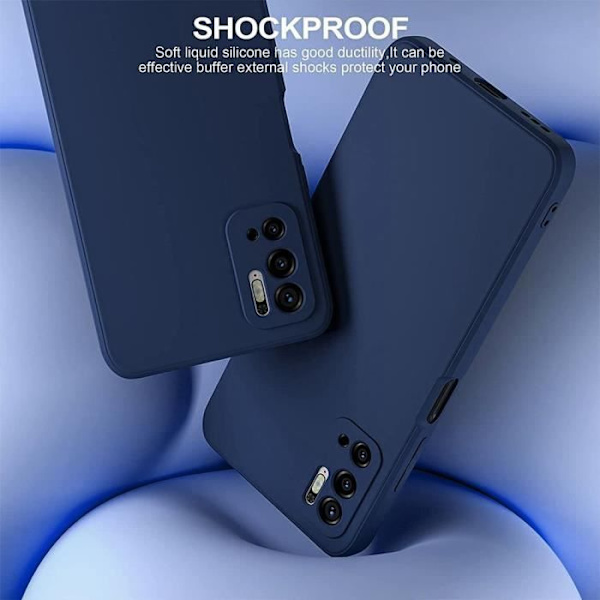 Coque - E.F.CONNECTION - Redmi Note 10 5G - Flexibel - Scratch-resistant - Marinblå marinblå
