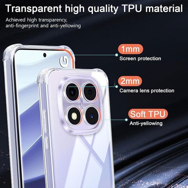 Skyddsskal - E.F.CONNECTION - För Xiaomi Redmi Note 14 Pro 4G - Silikon - Stötskydd - Transparent Transparent