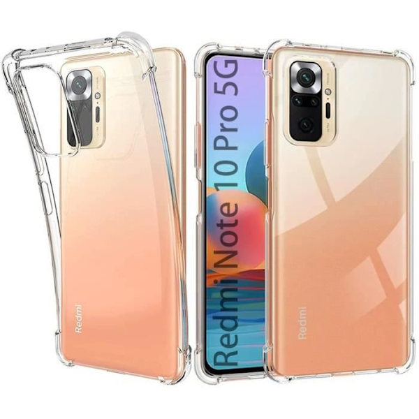 Fodral för Redmi Note 10 Pro 5G (6,67") TPU Anti-Scratch Mjuk Smidig Stötsäker