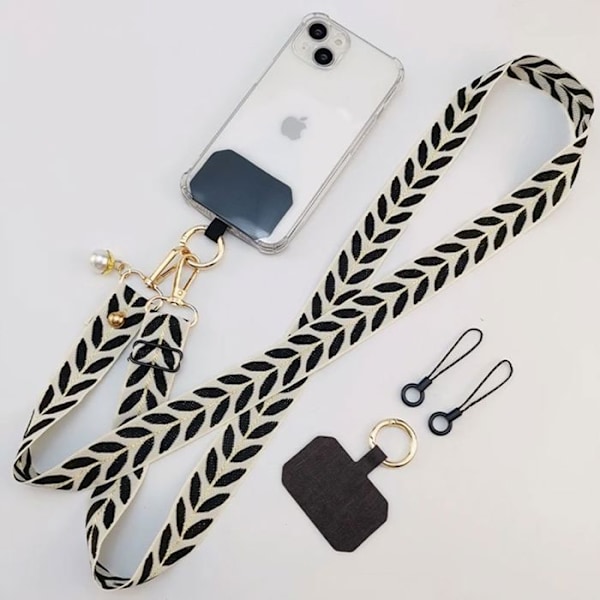 Coque til Xiaomi Redmi 14C - Stødabsorberende med Justerbar Rem - E.F.Connection Transparent