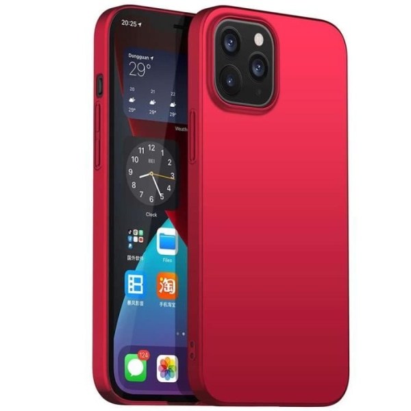 Cover til iPhone 12 Pro Anti-ridse, Anti-Shock, Blød TPU, Holdbar - Rød