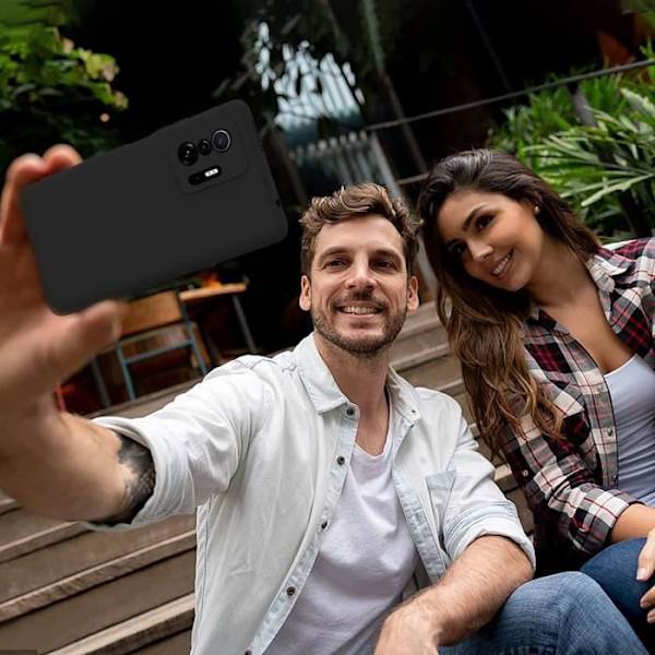 Höghållfast silikonmjukt skyddsfodral till Xiaomi Mi 11T Pro - Svart Svart