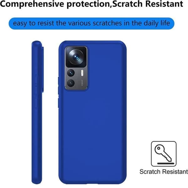 Skyddsskal - E.F.CONNECTION - Xiaomi 12T Pro - Silikon - Mjuk - Stötsäker - Blå Blå