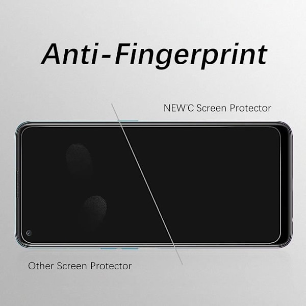 Sæt med 3, hærdet glas til Oppo A74 4G, Oppo A94 5G, skærmbeskyttelsesfilm - Anti-ridse - Ingen luftbobler - Ultra Resistant 1308