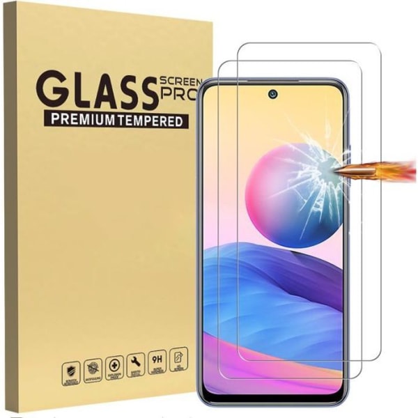 [2 delar] Skärmskydd Xiaomi Redmi Note 10 5G härdat glas Skyddsfilm Touchglas Anti-damm Bubblafri